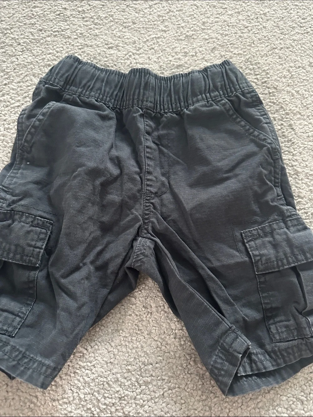 Kids Cargo Shorts Bundle - Gray, Olive Camo, Light Gray, Charcoal
